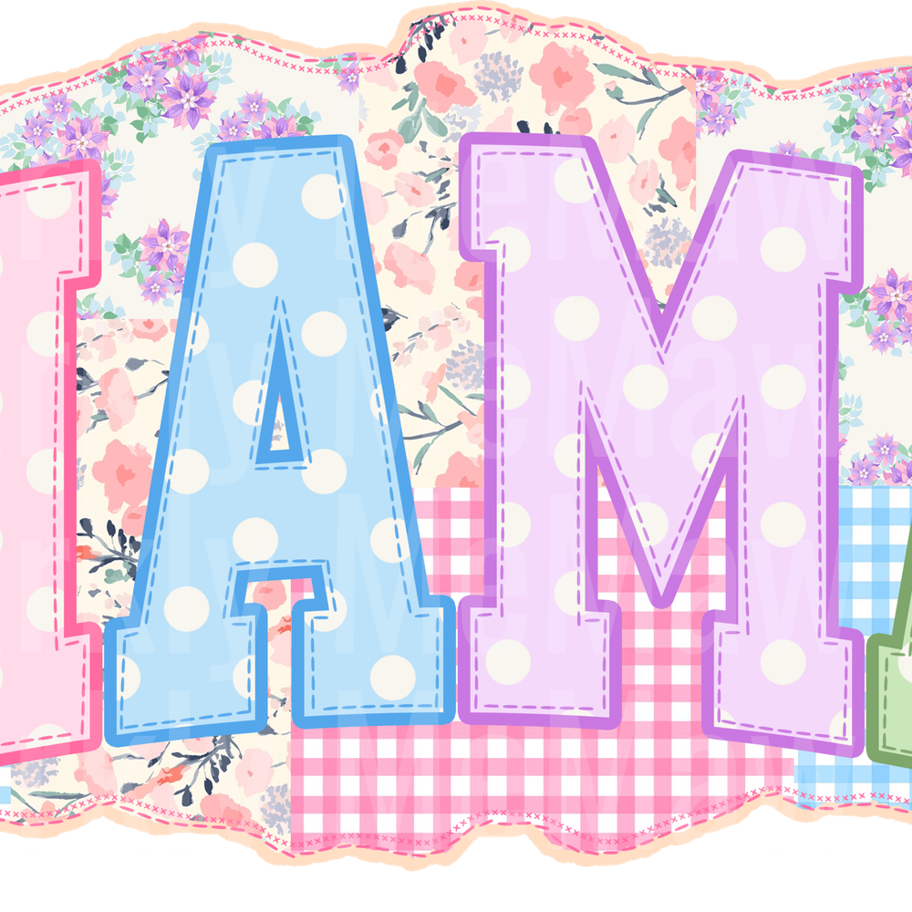 Patchwork Mama UV DTF DECAL