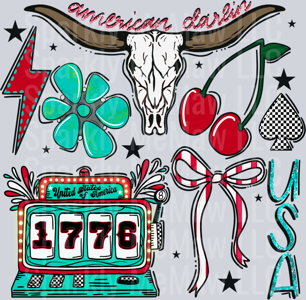 Darlin 10 inch UV DTF Element Sheet