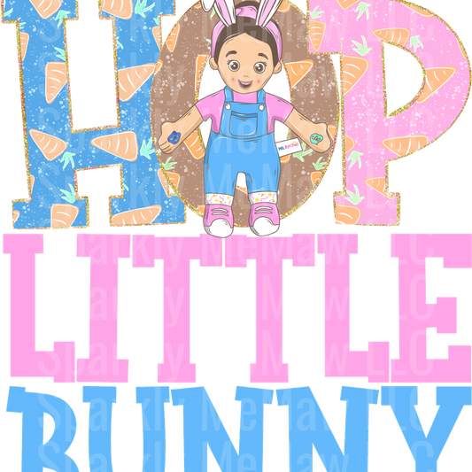 Hop little bunny DTF Transfer (Fabrics)
