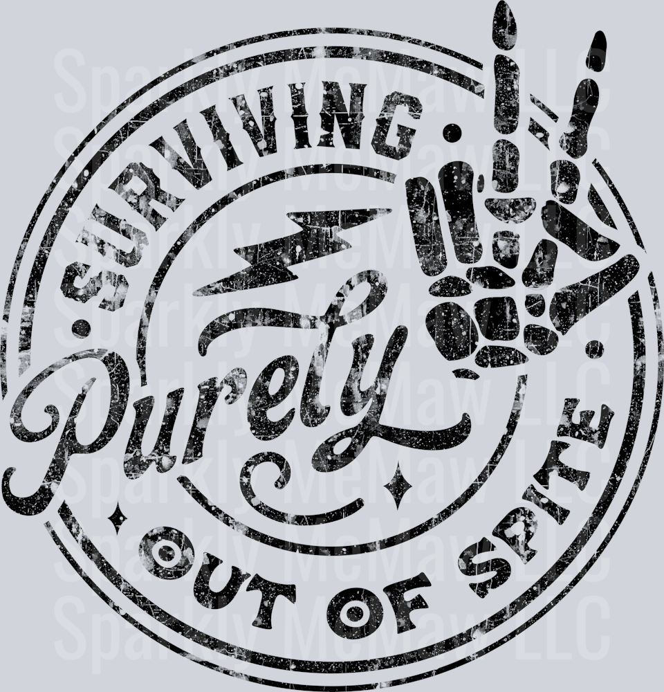 Surviving purely UV DTF DECAL