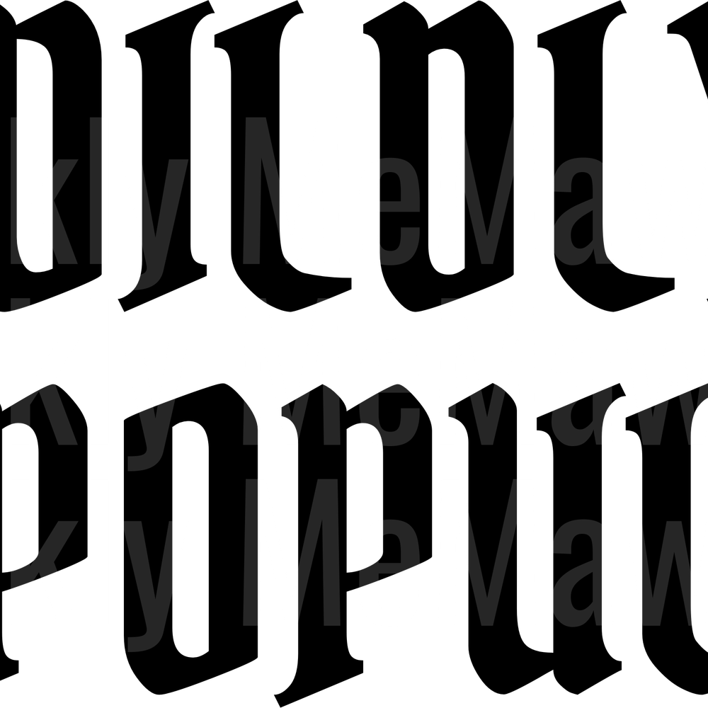 WILDY UNPOPULAR UV DTF Decal