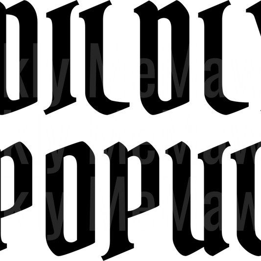 WILDY UNPOPULAR UV DTF Decal