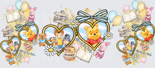 Winnie the Pooh 100 Aker Wood Friends is a UV DTF 16 OZ Wrap