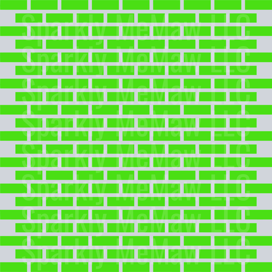 Green Brick Full Sheet 10x10
