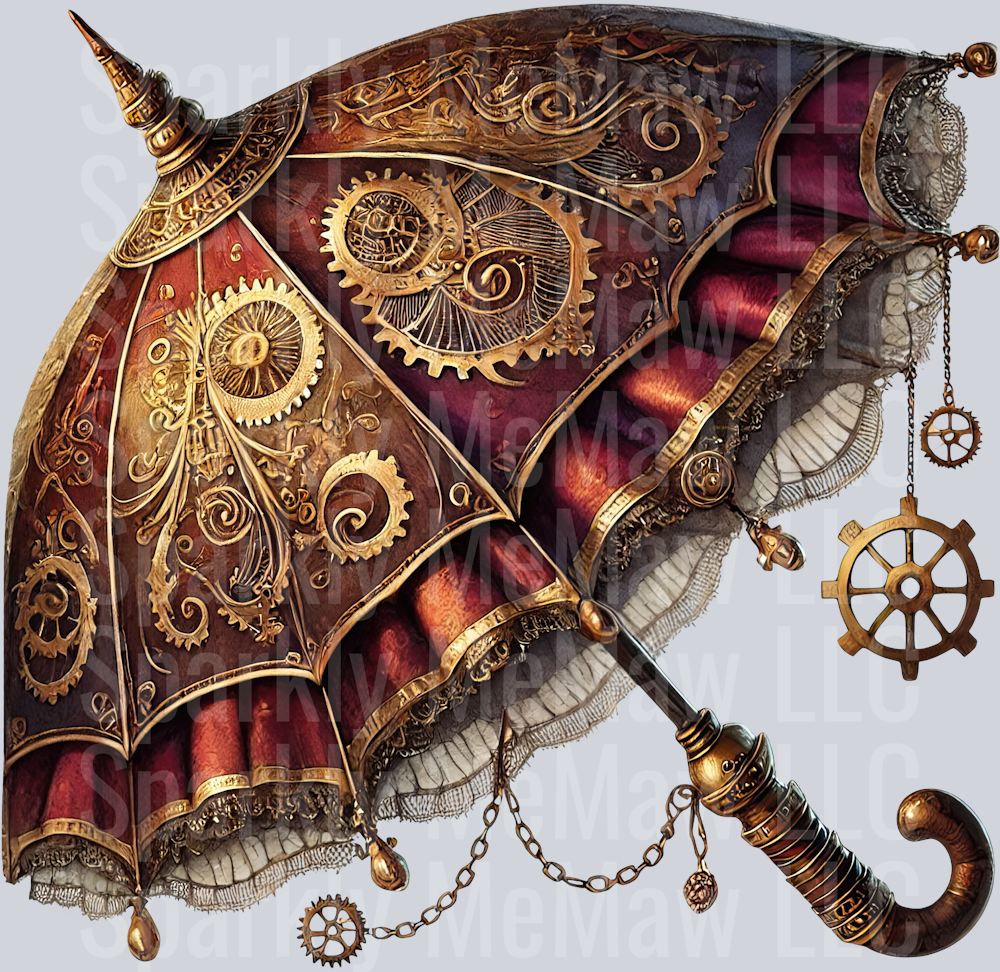 Steampunk Clip Art UV DTF Decal 25