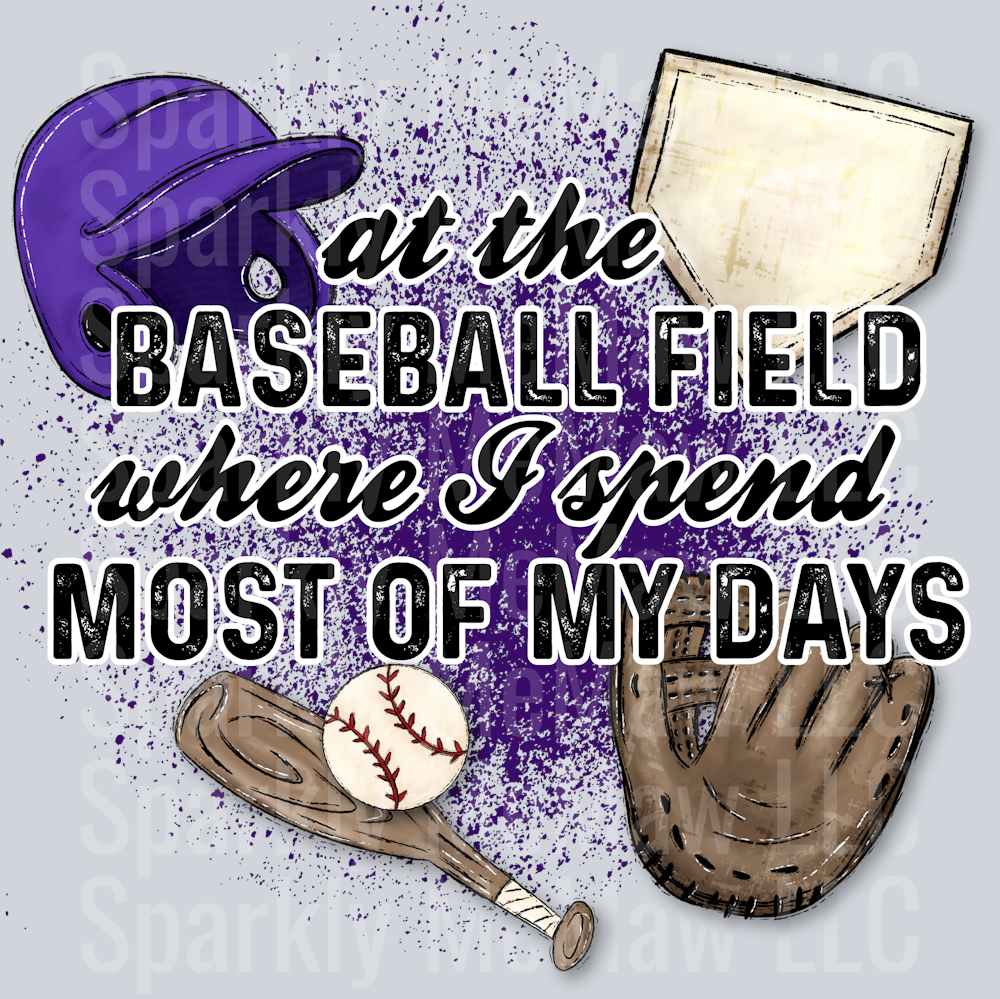 At the Baseball Field 3 UV DTF Decal