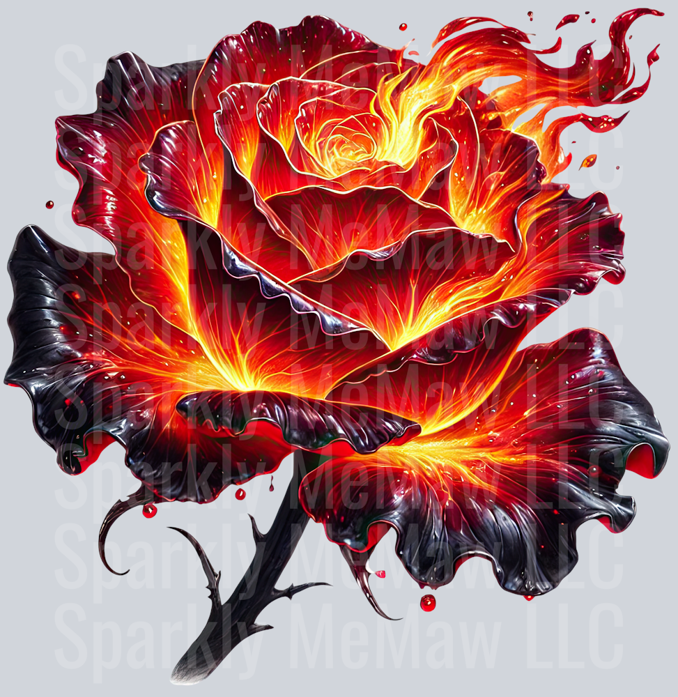 Fantasy Rose 10 UV DTF Decal