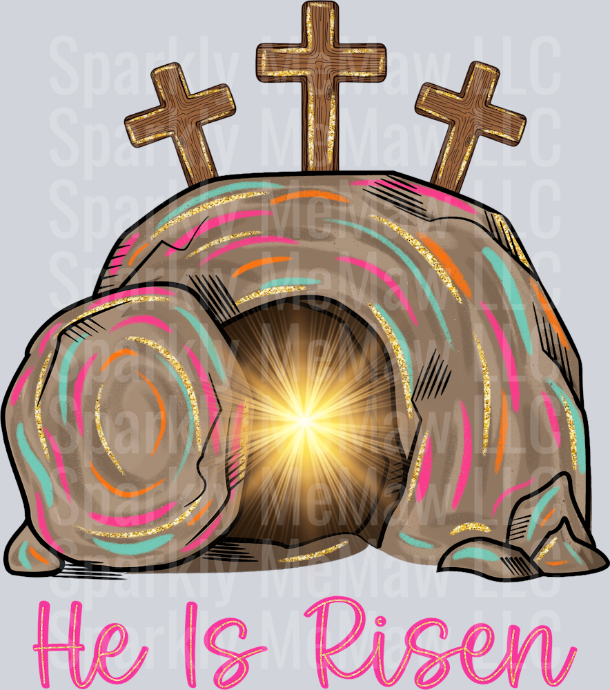 He is Risen DTF Transfer