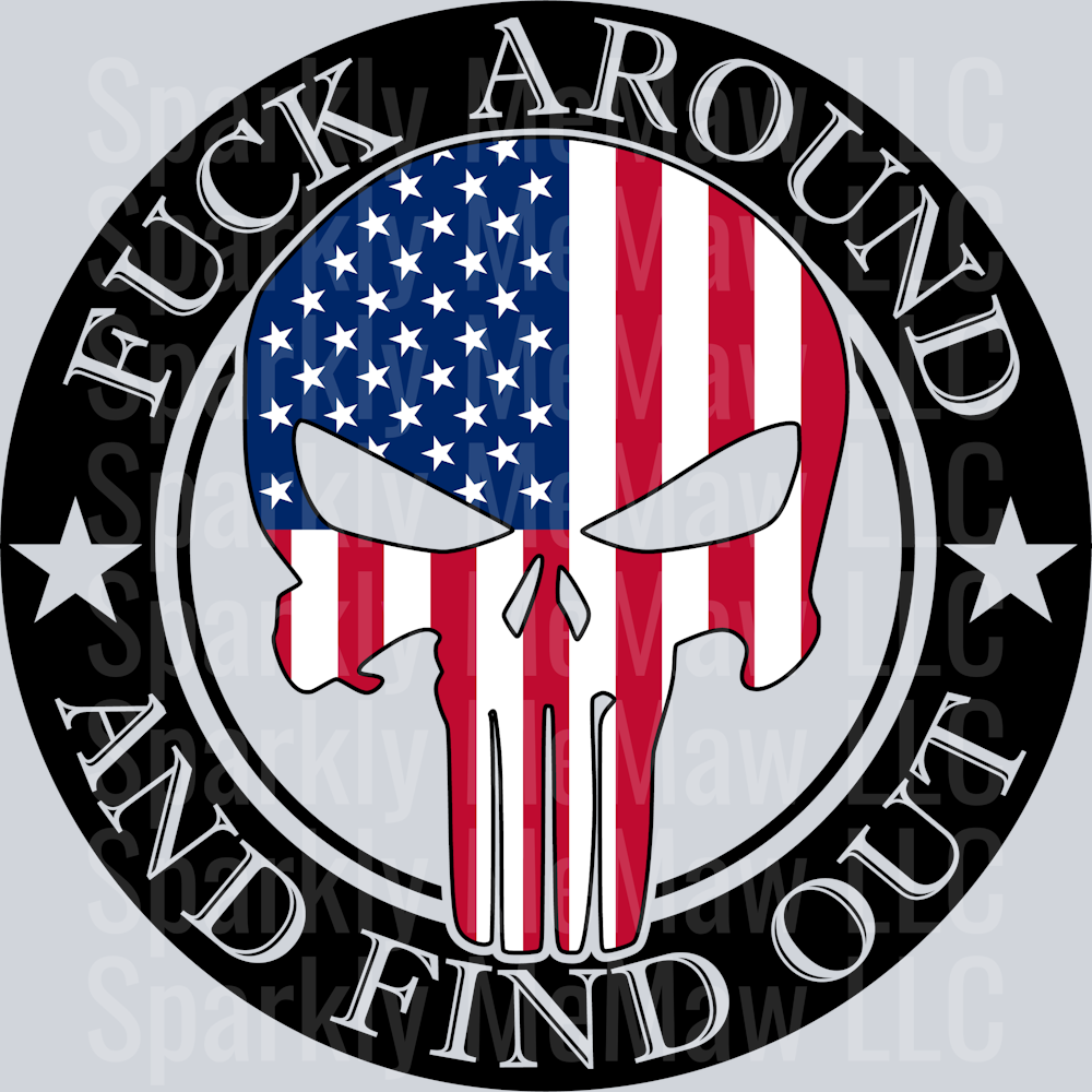 FaFo American Flag UV DTF Decal