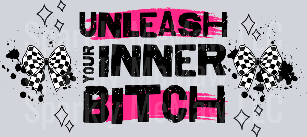 Bitch 16 oz UV DTF Wrap