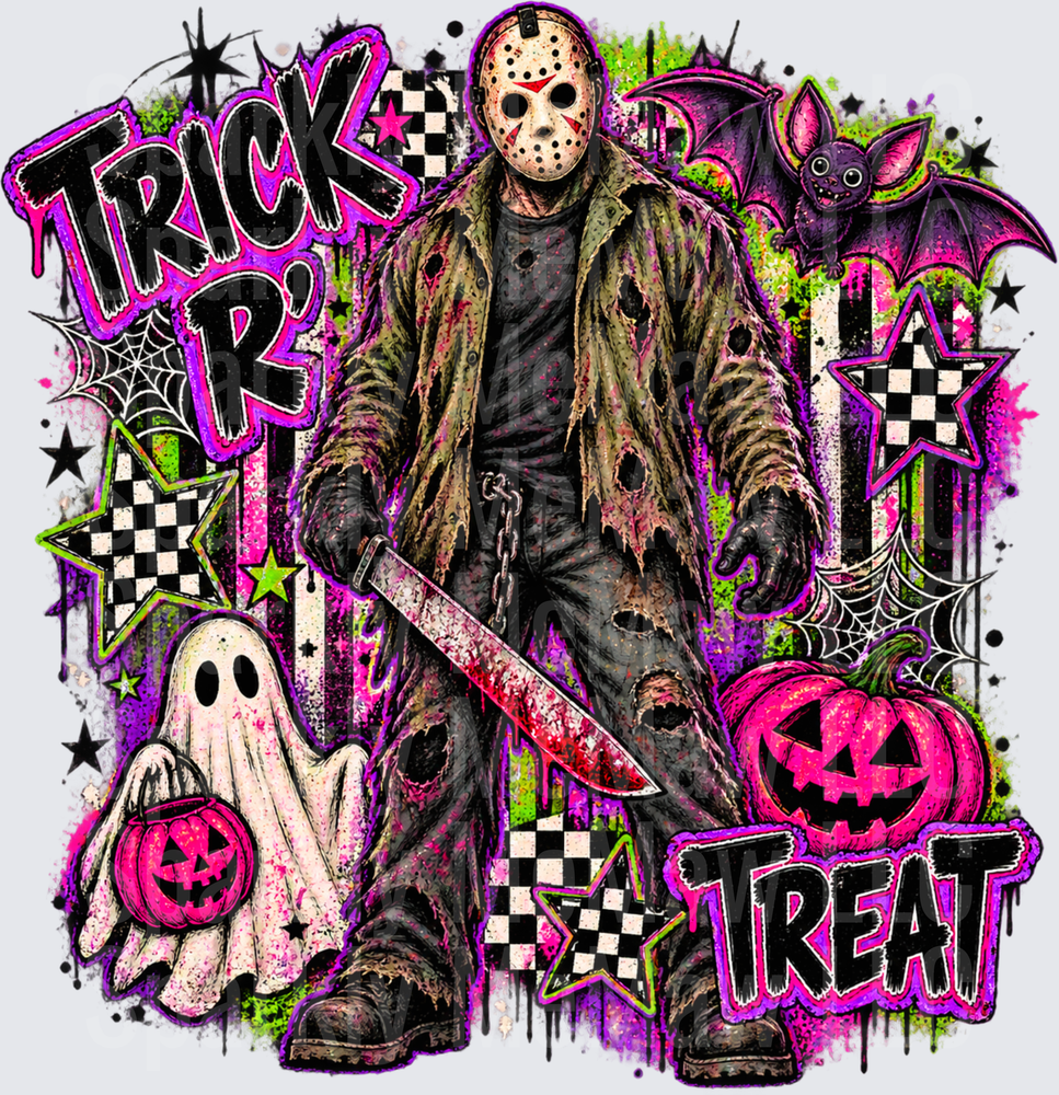 Jason Voorhees Trick R Treat Halloween is a UV DTF Decal