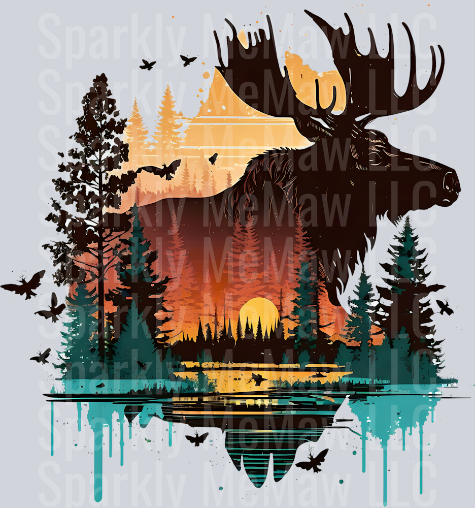 Moose UV DTF Decal