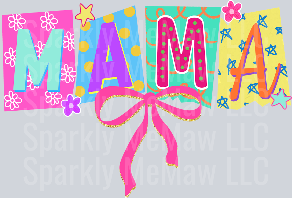 Preppy Ransom Mama  UV DTF Decal
