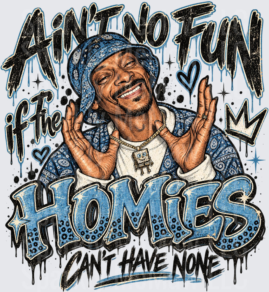 Snoop Dogg Ain't No Fun UV DTF Decal