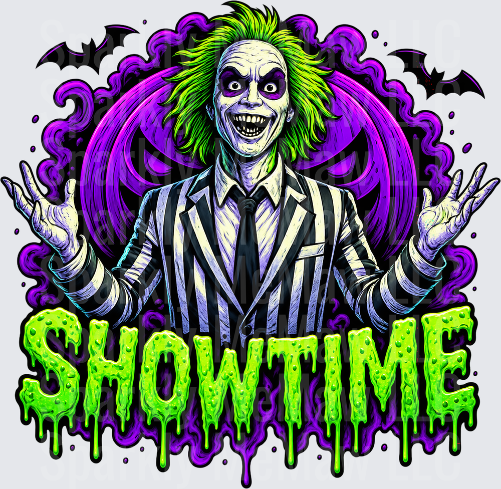 Beetlejuice Showtime UV DTF Decal