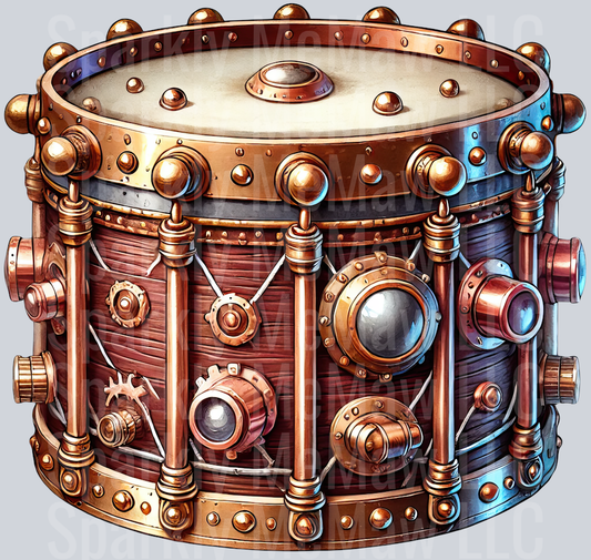 Musical Steampunk UV DTF Clip art Decal 7