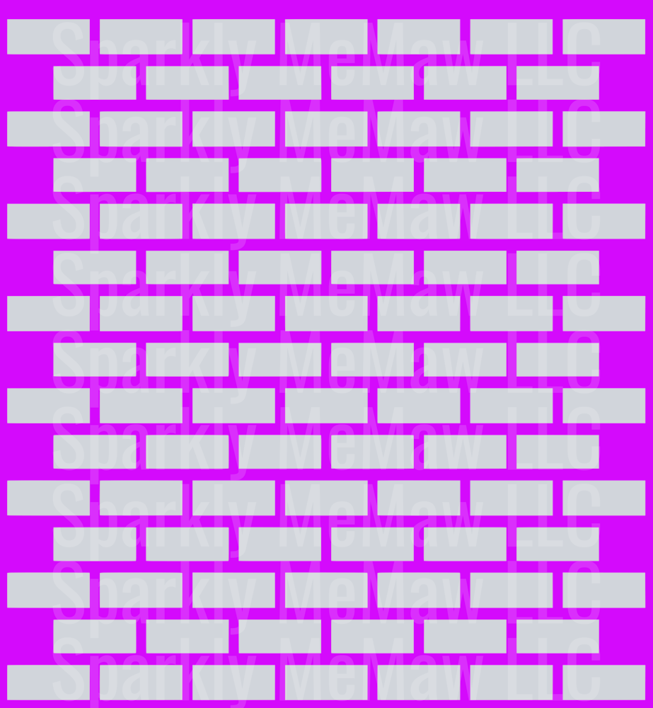 Purple Brick outline 10x10