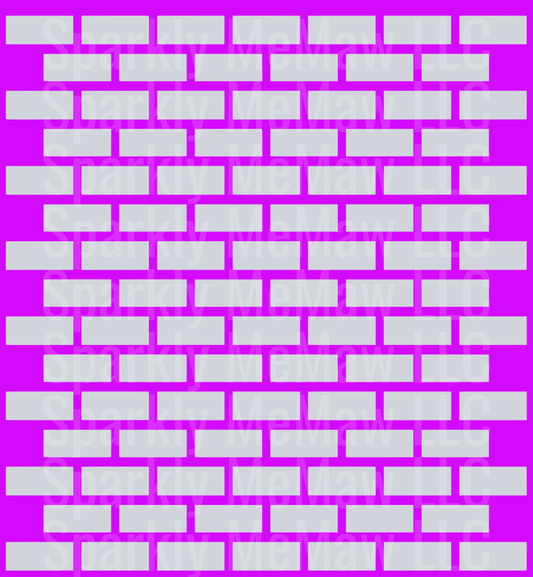 Purple Brick outline 10x10
