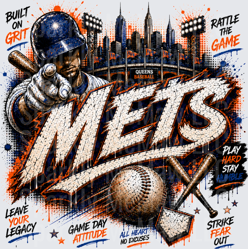 New York Mets Queens Baseball UV DTF Decal