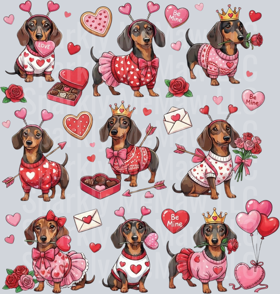 Valentine 3 10x0 UV DTF Element Sheet