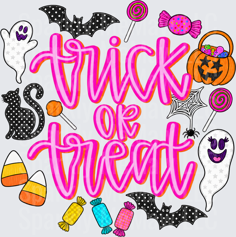Trick or Treat Halloween UV DTF Decal