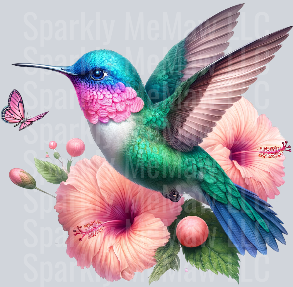 13 Hummingbird Clip Art UV DTF Decal