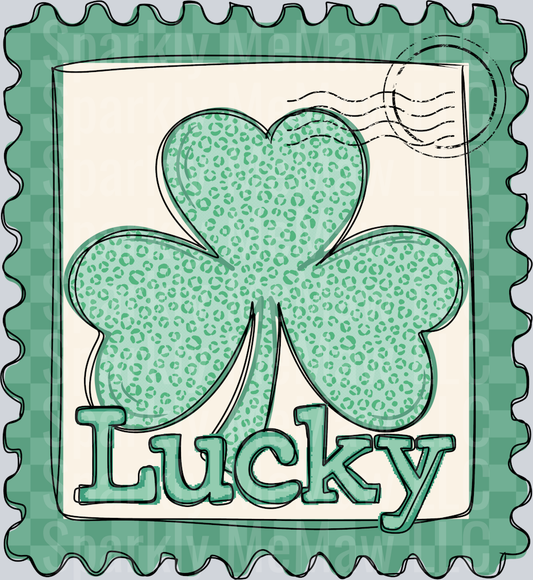 Lucky stamp UV DTF Decal