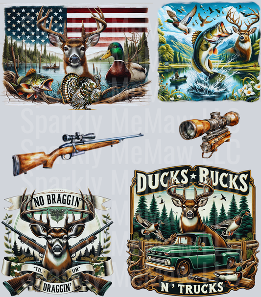 Hunter #2 UV DTF Decal Sticker Sheet