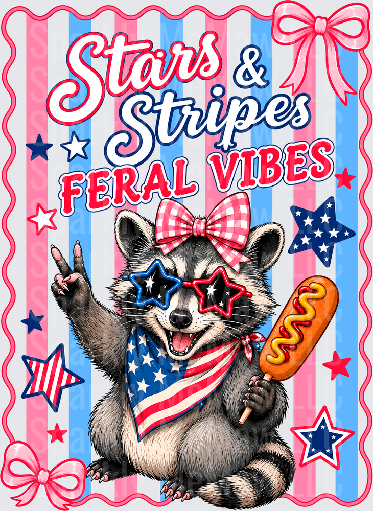 stars stripes feral vibes