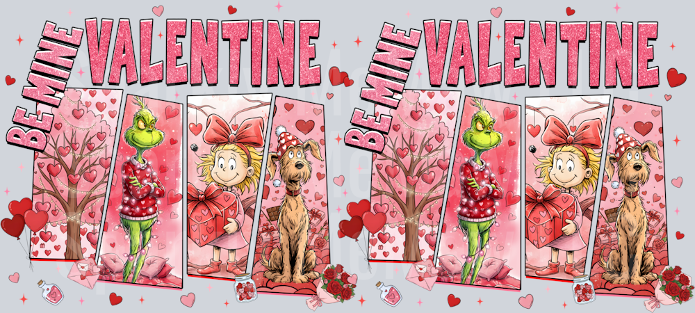 Valentine 3 16 oz UV DTF Wrap