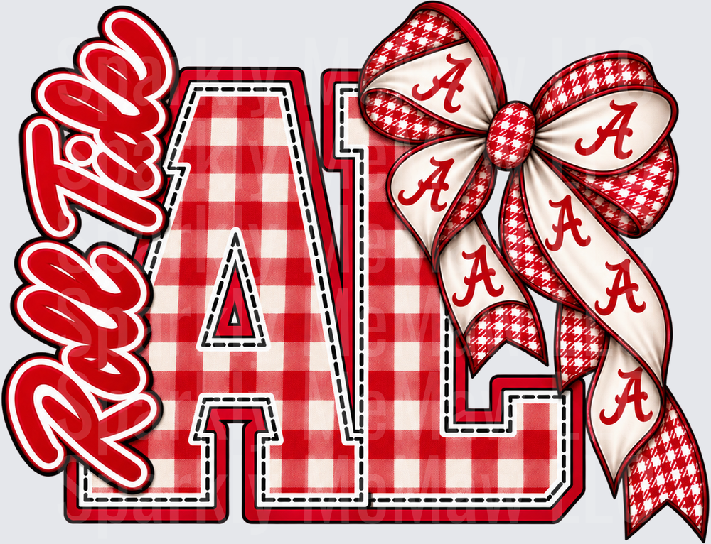Roll Tide Alabama AL UV DTF Decal