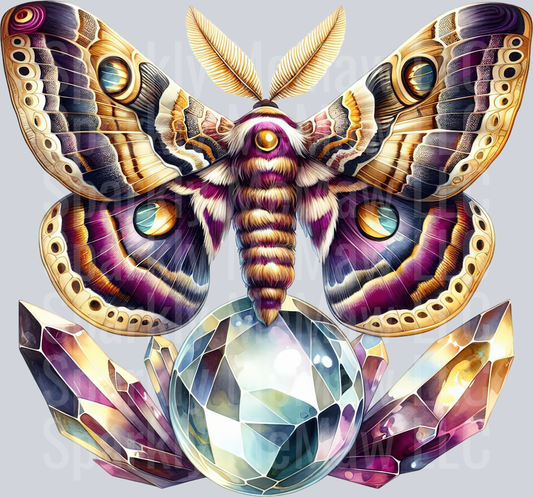 49 Nocturne Moth ClipArt Decal