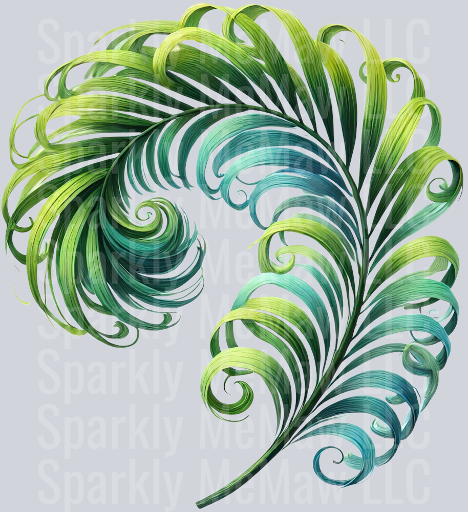 15 Tropical Leaves Clipart Decal