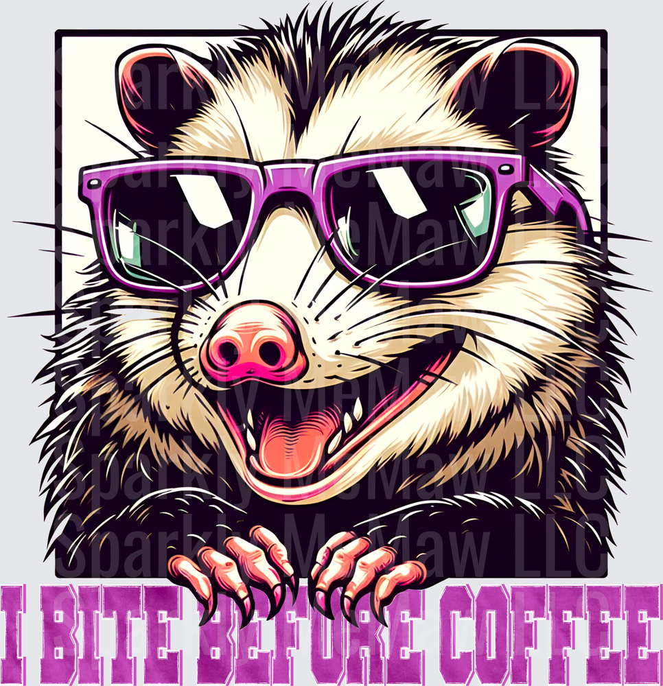 Cool Hedgehog with Purple Sunglasses and Claws UV DTF Decal