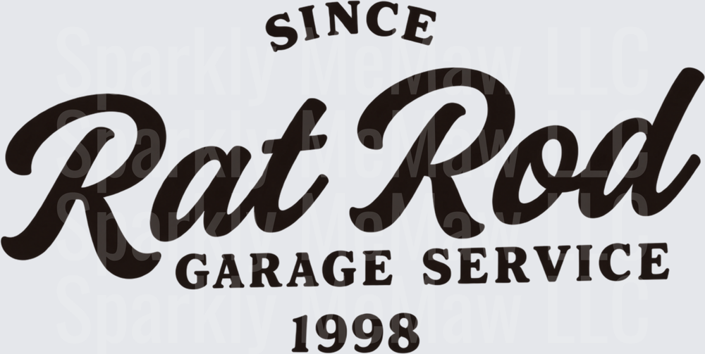 Rat Rod Garage Service UV DTF Decal