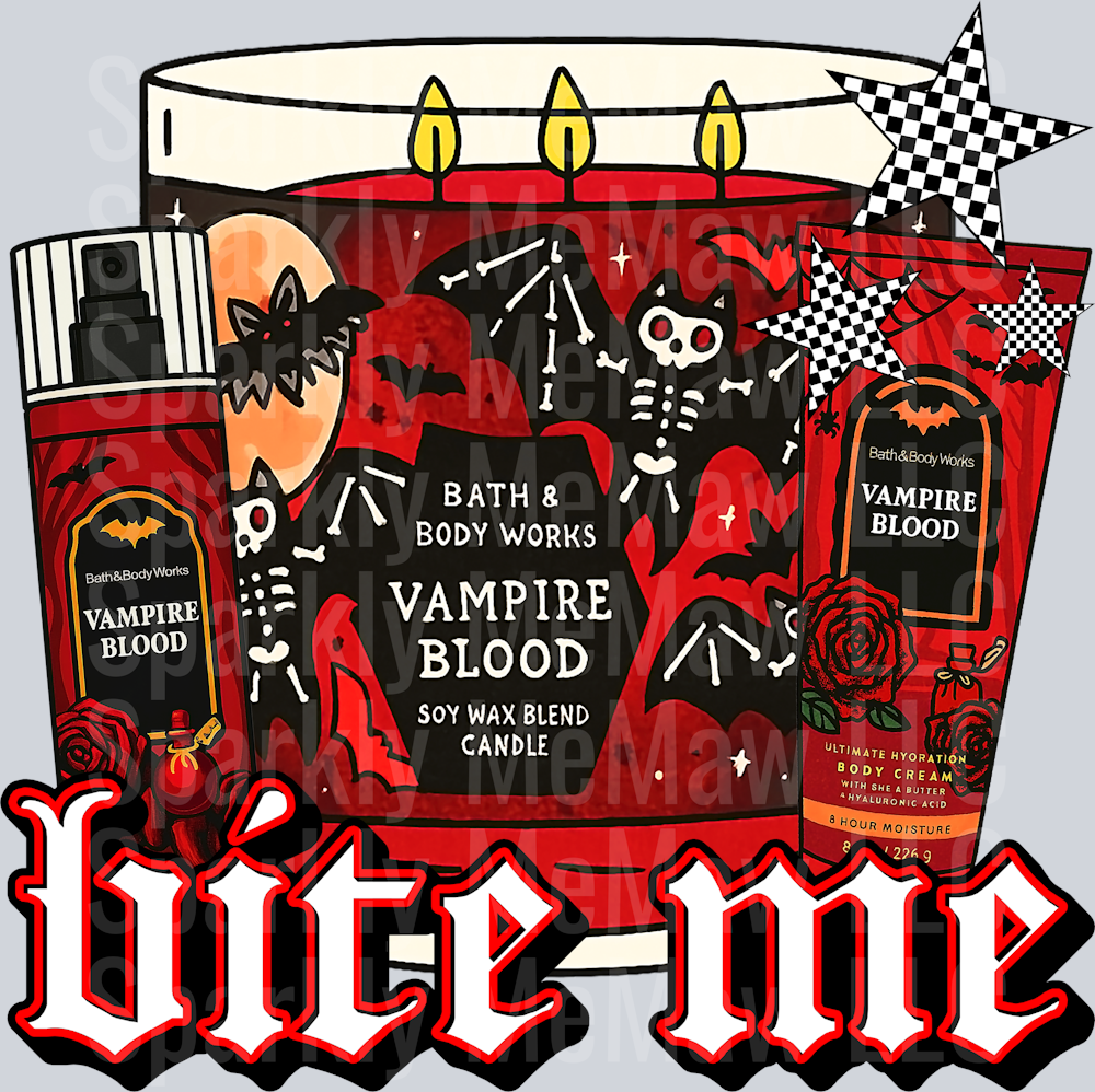 bite me UV DTF Decal