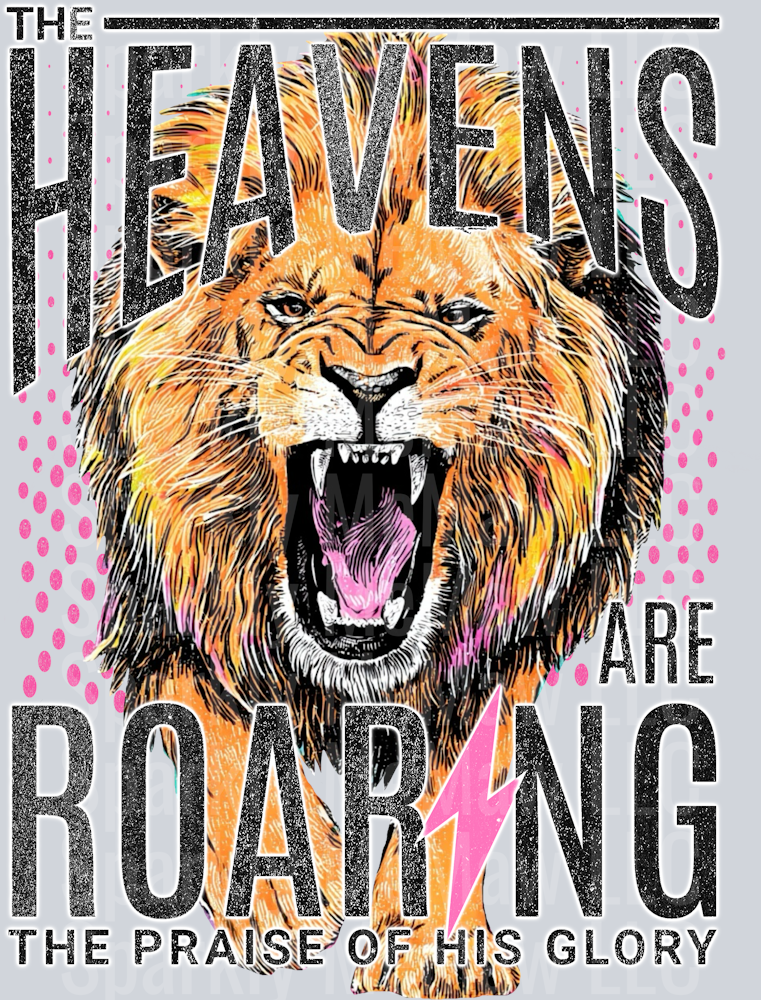 Lion roaring UV DTF Decal