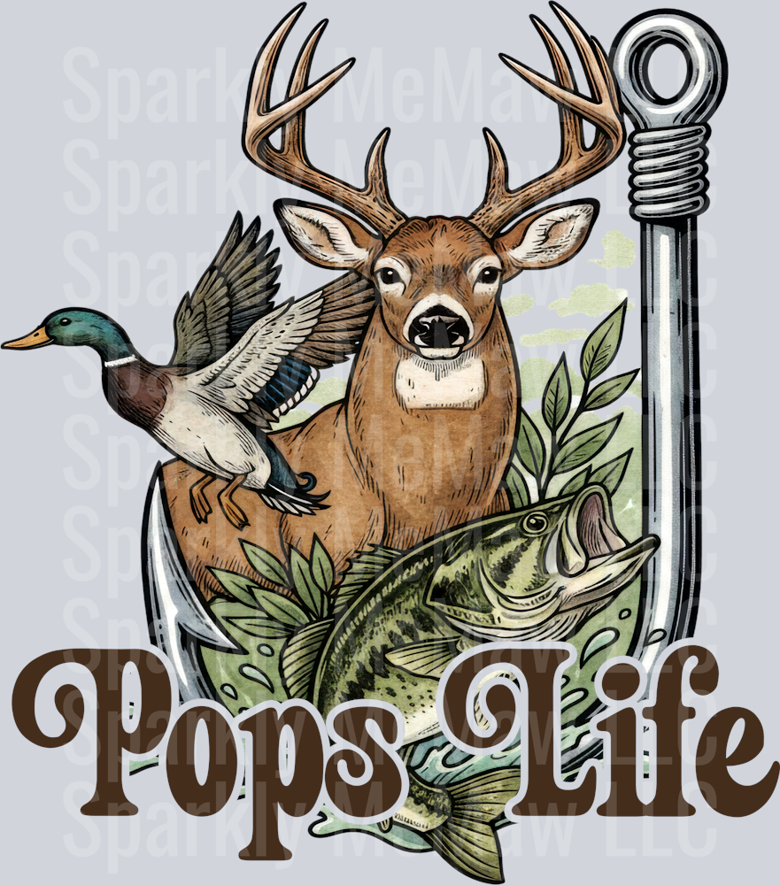 pops Hunt UV DTF DECAL