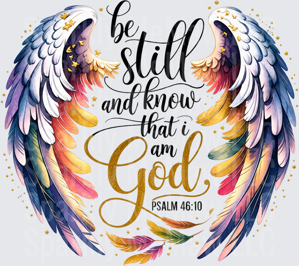 Be Still and Know God DTF Transfer for Fabrics