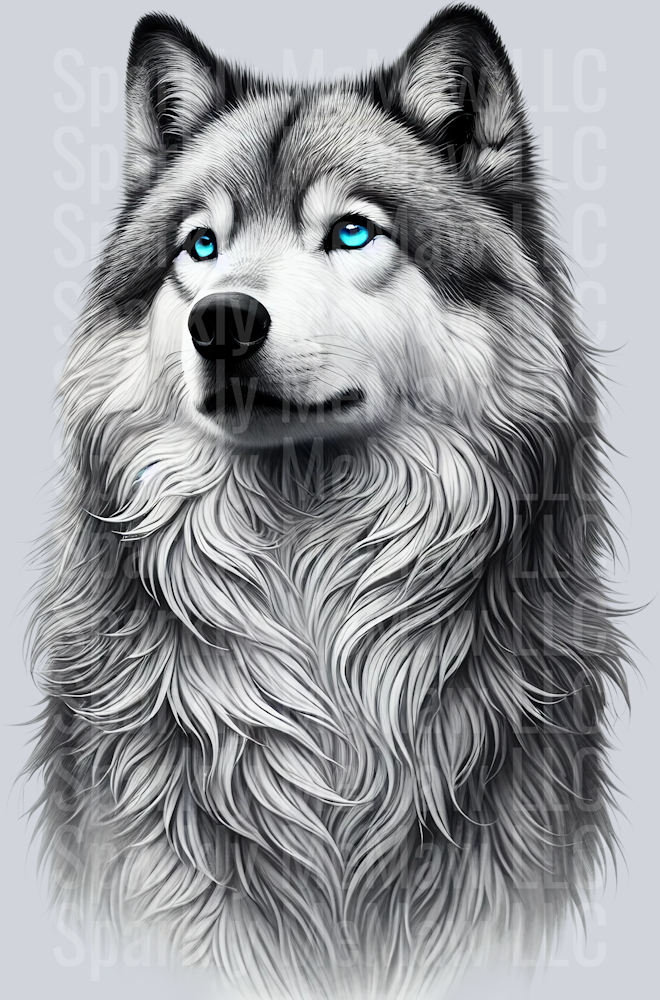 wolf 4 Clip Art UV DTF Decal