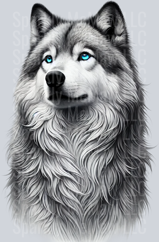 wolf 4 Clip Art UV DTF Decal