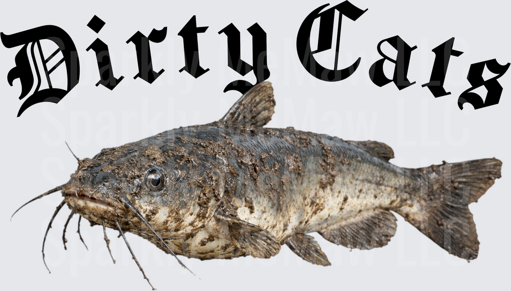 Dirty Cars Catfish with Gothic Font Text