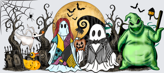 Nightmare Before Christmas Characters UV DTF Wrap
