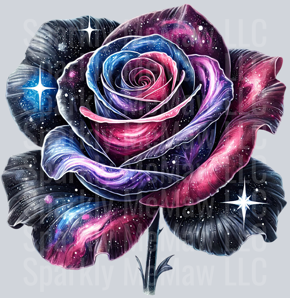 Fantasy Rose 37 UV DTF Decal