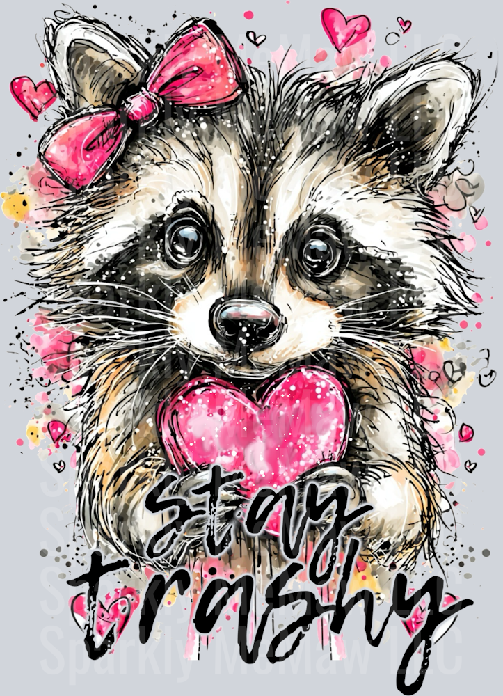 Stay trashy UV DTF Decal