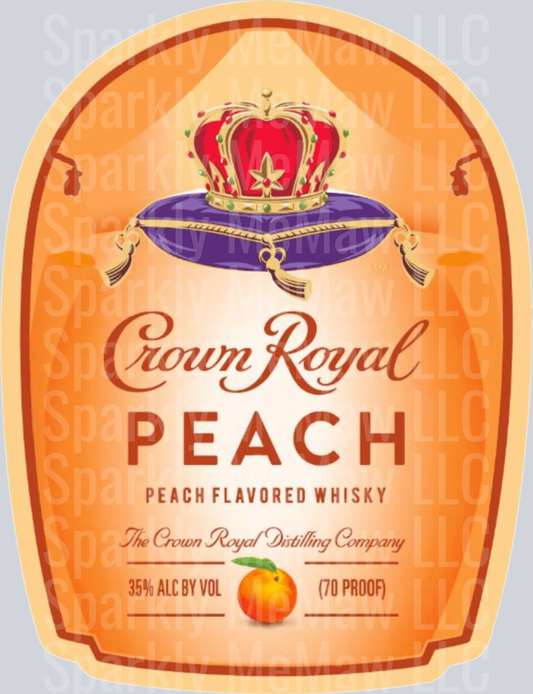 Peach_Crown Royal DTF Transfer (Fabrics)