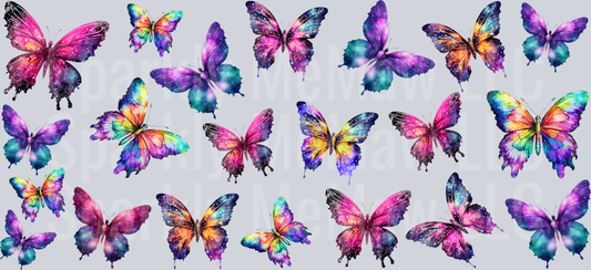 Butterflies 16 oz UV DTF Wrap