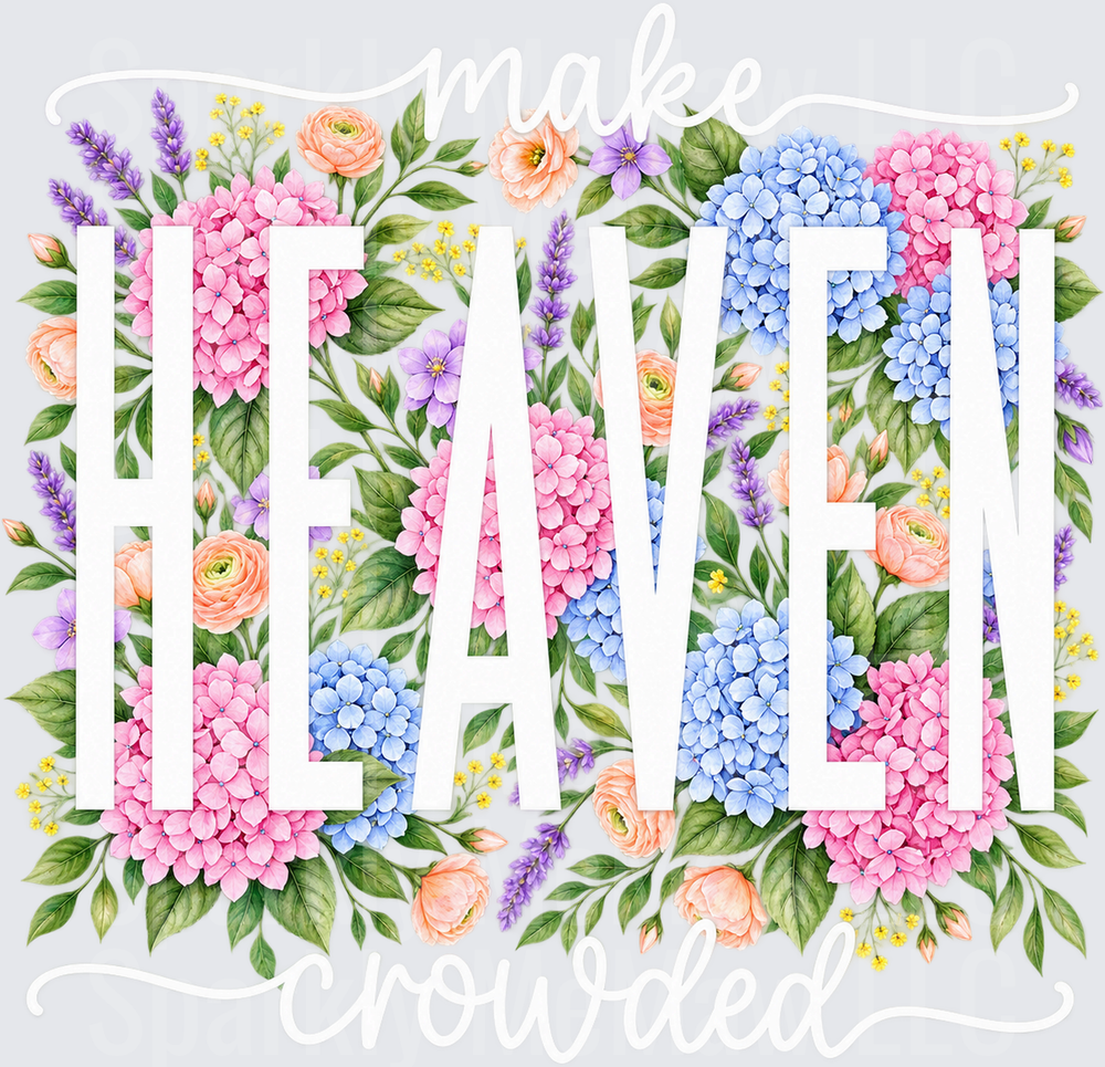 Heaven Floral Garden UV DTF Decal