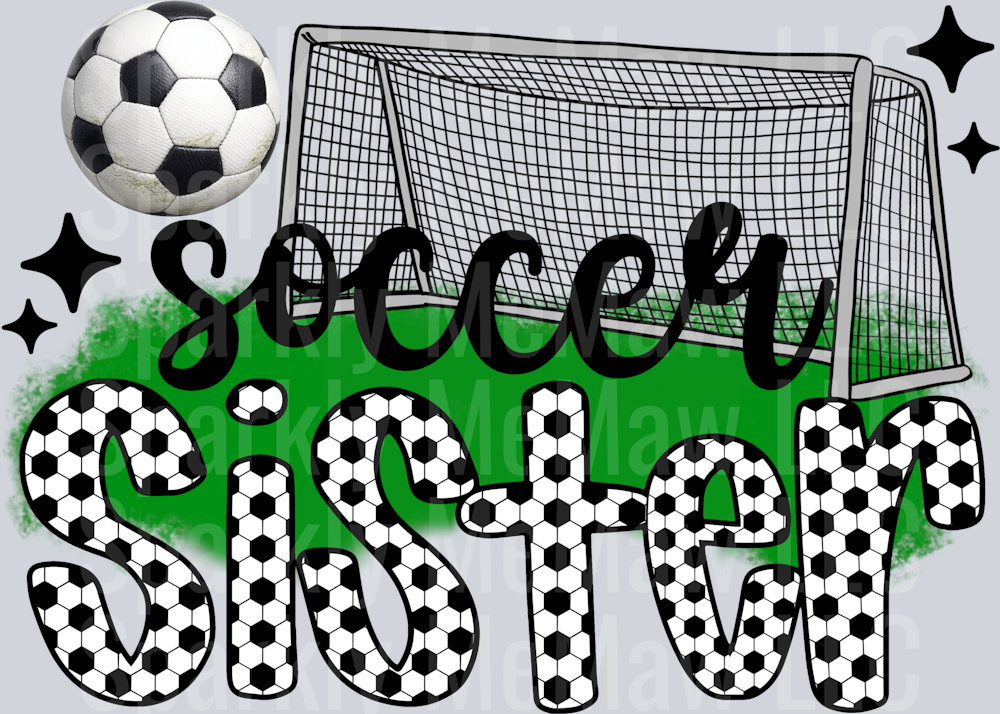 Soccer Sister DTF Transfer (Fabrics)