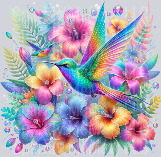 11 Hummingbird Clip Art UV DTF Decal